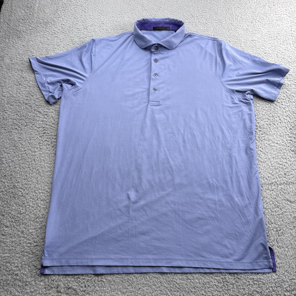 Greyson Polo Golf Shirt Mens XL Blue Short Sleeve Performance Stretch